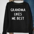 Grandma Likes Me Best Funny Joke Sarcastic Family Men Women Sweatshirt Graphic Print Unisex Gifts for Old Women