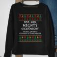 Hab Mir Nichts Gewünscht Ugly Christmas Weihnachten Lustig Sweatshirt Geschenke für alte Frauen