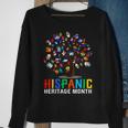 Hand Flag Tree Root Latino National Hispanic Heritage Month Sweatshirt Gifts for Old Women