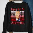 Happy 4Th Of Valentine Funny Joe Biden Valentines Day Sweatshirt Gifts for Old Women