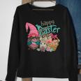 Happy Easter Leopard Egg Bunny Gnome Gift Girls Kids Toddler Sweatshirt Gifts for Old Women
