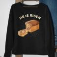He Is Risen Jesus Christ Easter Pun Christian Bread Baker Sweatshirt Gifts for Old Women