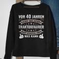 Herren 40. Geburtstag Traktor Sweatshirt, Landwirt & Treckerfahrer Motiv Geschenke für alte Frauen