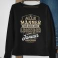 Herren Alle Männer Sind Gleich Legenden Werden Januar Geboren Sweatshirt Geschenke für alte Frauen