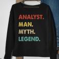Herren Analyst Mann Mythos Legende Sweatshirt Geschenke für alte Frauen
