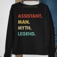 Herren Assistent Mann Mythos Legende Sweatshirt Geschenke für alte Frauen