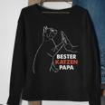 Herren Bester Katzenpapa Pulli Best Cat Dad Ever Katzenpapa Sweatshirt Geschenke für alte Frauen