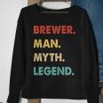 Herren Bierbrauer Mann Mythos Legende Sweatshirt Geschenke für alte Frauen