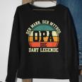 Herren Dart Opa Großvater Dartsspieler Darts Sweatshirt Geschenke für alte Frauen