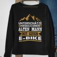 Herren Herren E-Bike Fahrrad E Bike Elektrofahrrad Spruch Sweatshirt Geschenke für alte Frauen