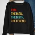 Herren Emil Der Mann Der Mythos Die Legende Sweatshirt Geschenke für alte Frauen
