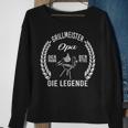 Herren Grillmeister Opa Der Mann Die Legende Sweatshirt Geschenke für alte Frauen