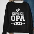 Herren Ich Werde Opa 2022 Schwangerschaft Verkünden Sweatshirt Geschenke für alte Frauen