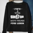 Herren Papa Vater Und Sohn Hände Geschenk Vatertag Geburtstag Sweatshirt Geschenke für alte Frauen