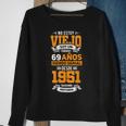 Herren Sweatshirt zum 69. Geburtstag, Papa 2020 Edition auf Spanisch Geschenke für alte Frauen