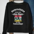 Herren Tennis Sweatshirt mit Tennisschläger & Ball Motiv für Pensionäre Geschenke für alte Frauen