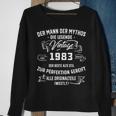 Herren Vintage Der Mann Mythos Die Legende 1983 40 Geburtstag Sweatshirt Geschenke für alte Frauen