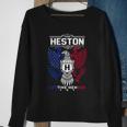Heston Name - Heston Eagle Lifetime Member Sweatshirt Gifts for Old Women