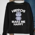 Hippo Hippopotamus Hippo Lovers Cute Baby Hippopotamus Sweatshirt Gifts for Old Women