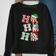 Ho Ho Ho Cats Santa Hat Lights Antlers Christmas Gifts Men Women Sweatshirt Graphic Print Unisex Gifts for Old Women
