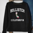 Hollister California Ca State Flag Vintage Athletic Style Sweatshirt Gifts for Old Women