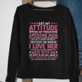 I Get My Attitude From My Freaking Awesome Mom Funny Mothers Tshirt Sweatshirt Gifts for Old Women