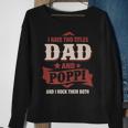 I Have Two Titles Dad And Poppi Funny Fathers Day Gift Sweatshirt Gifts for Old Women