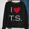 I Heart Ts Sweatshirt Gifts for Old Women