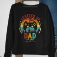 I Leveled Up To Dad Est 2021 Funny Video Gamer Gift Sweatshirt Gifts for Old Women