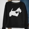 I Love My Scottish TerrierWith Love Heart Sweatshirt Gifts for Old Women
