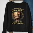 I Took A Dna Test And God Is My Father Lion Jesus Christian Sweatshirt Gifts for Old Women