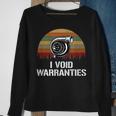 I Void Warranties Funny Engineer Car Lover Sweatshirt Gifts for Old Women