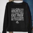 Ich Bin Ein Architekt Architekturarchitekten V2 Sweatshirt Geschenke für alte Frauen