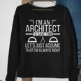 Ich Bin Ein Architekt Architekturarchitekten V3 Sweatshirt Geschenke für alte Frauen