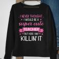 Ich Bin Ein Super Netten Lehrer-Lehrer Sweatshirt Geschenke für alte Frauen