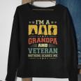 Im A Dad Grandpa And A Veteran Nothing Scares Me Father Day Sweatshirt Gifts for Old Women
