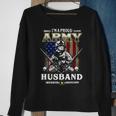 Im A Proud Army Husband Veteran Fathers Day 4Th Of July Sweatshirt Gifts for Old Women