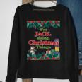 Im Jack Doing Christmas Things Funny Christmas Sweatshirt Gifts for Old Women