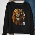 Im No Longer A Slave To Fear I Am A Child Of God Lion Sweatshirt Gifts for Old Women