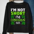 Im Not Short Im Leprechaun Green Shamrock St Patricks Day Sweatshirt Gifts for Old Women