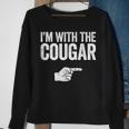 Im With The Cougar Matching Cougar Sweatshirt Gifts for Old Women