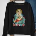 Immaculate Heart Of Mary Our Blessed Mother Catholic VintageSweatshirt Gifts for Old Women