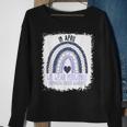 In April We Wear Periwinkle Esophageal Cancer Awareness Sweatshirt Gifts for Old Women