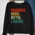 Ingenieur Held Mythos Legende Retro Vintage-Technik Sweatshirt Geschenke für alte Frauen