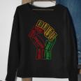 Inspiring Black Leaders Power Fist Hand Black History Month Men Women Sweatshirt Graphic Print Unisex Gifts for Old Women