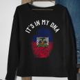 Its In My Dna Fingerprint | Prideful Haitian Gift Sweatshirt Gifts for Old Women