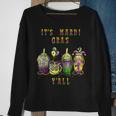 Its Mardi Gras Yall Bourbon Street Party New Orleans Sweatshirt Gifts for Old Women