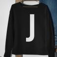 J Buchstabe Zahl Symbol Alphabet Initiale Sweatshirt Geschenke für alte Frauen