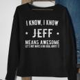 Jeffrey Bedeutet Genial Perfekter Bester Jeff Sweatshirt Geschenke für alte Frauen