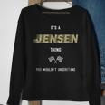 Jensen Cool Last Name Family Names Sweatshirt Gifts for Old Women